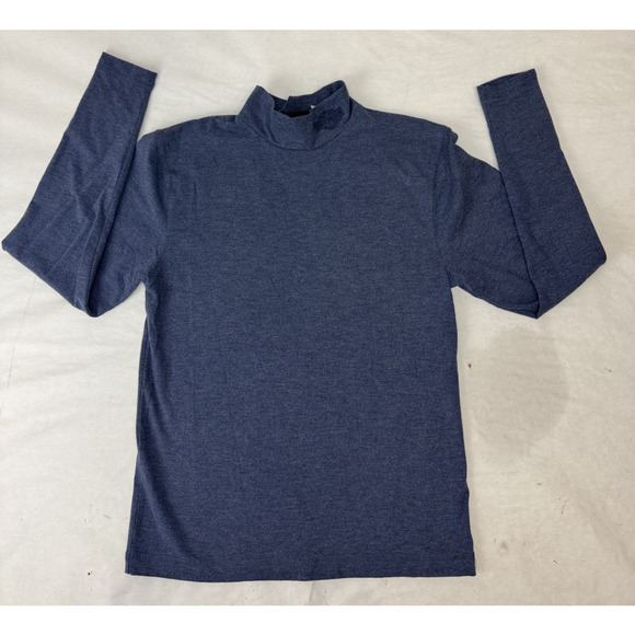 Harley-Davidson Blue Long Sleeve Turtleneck Blue Motorcycle Biker Logo Large - Picture 1 of 7